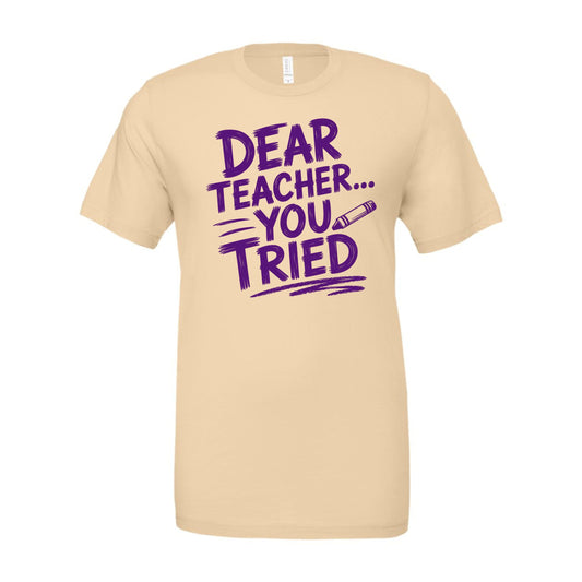 Dear Teacher… You Tried